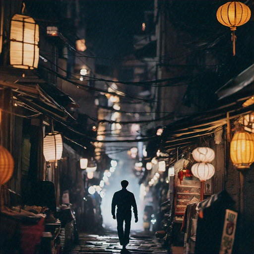 Lost in the Shadows: A Serene Stroll Through a Mystical Alley