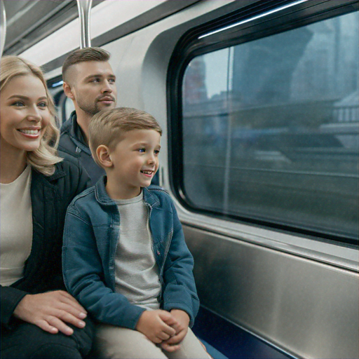 Family Adventure Begins: A Train Ride Filled with Joy