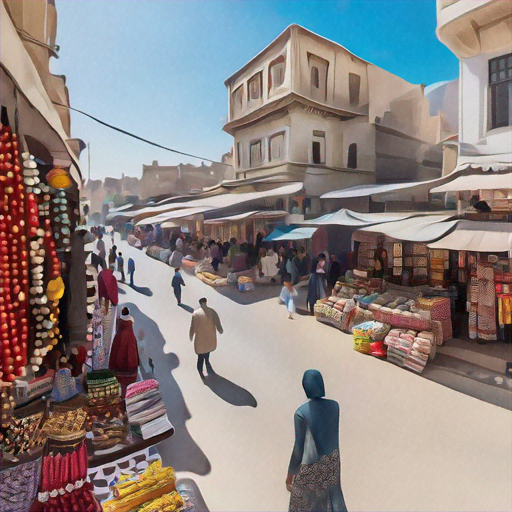 A Vibrant Tapestry of Life: Exploring a Bustling Middle Eastern Marketplace