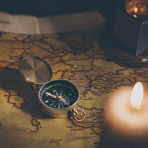 Unveiling the Secrets of the Past: A Compass, a Map, and a Candle’s Glow