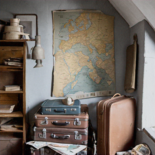 A Moment of Quiet Contemplation in a Vintage Room