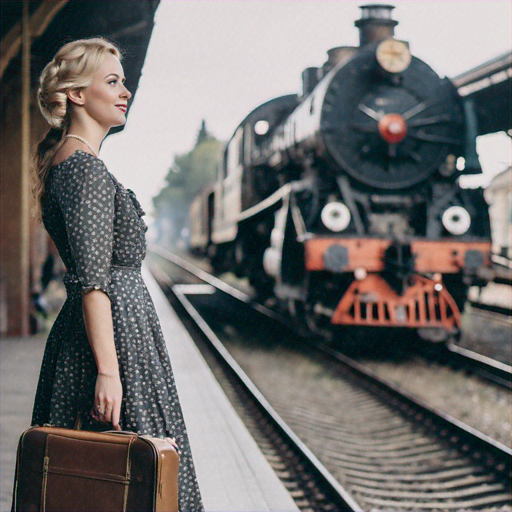 A Moment of Longing on the Platform