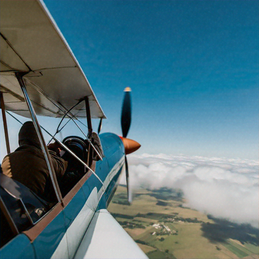 Soaring Through the Clouds: A Vintage Biplane Adventure