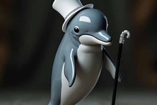 image from Tiny Characters: A Dolphin's Tap Dancing Debut with Bfl-flux-pro