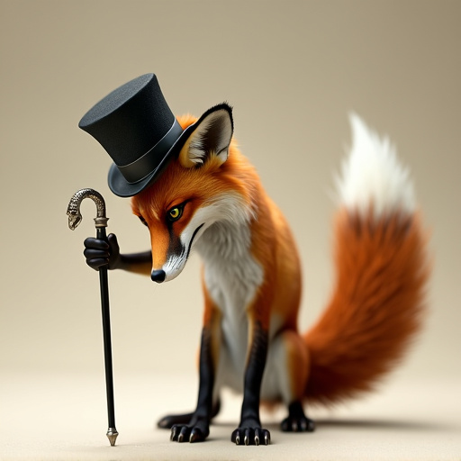 Dapper Fox Steals the Show with Whimsical Charm