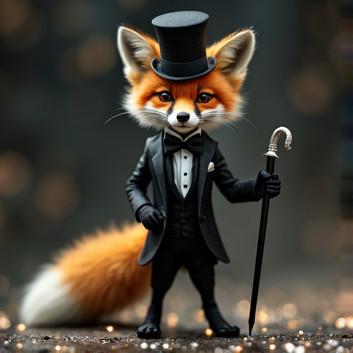 A Dashing Fox in the Spotlight