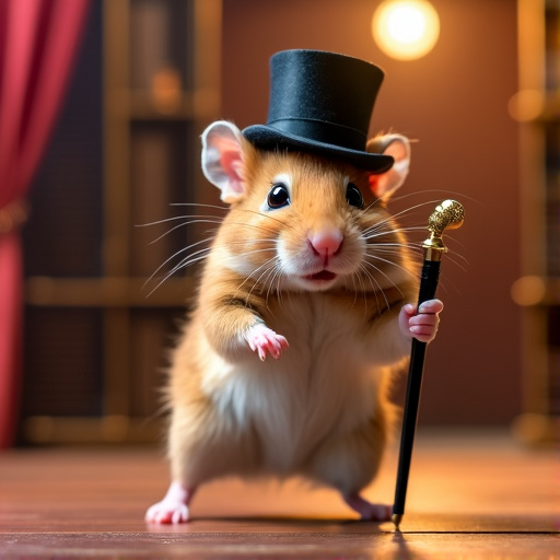 Top Hat and Cane: This Hamster’s Got Style!