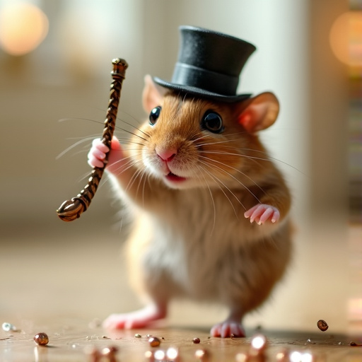 Tiny Gentleman: Hamster in Top Hat Steals the Show