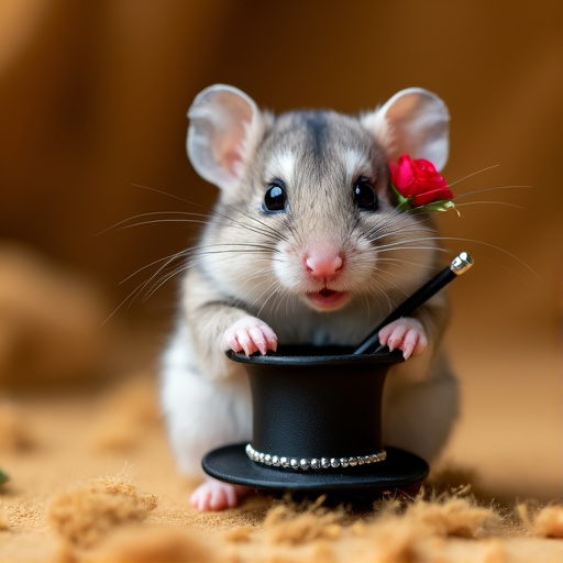 Tiny Top Hat and Cane: This Hamster is the Epitome of Whimsy