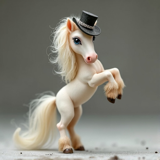 A Whimsical Pony in a Top Hat