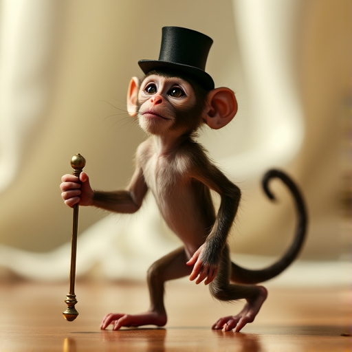 Top Hat and a Stick: This Monkey’s Got Style!