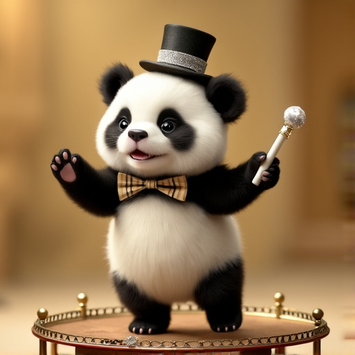 A Dapper Panda Strikes a Pose