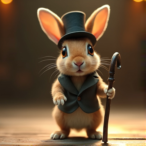 Dapper Rabbit Strikes a Pose