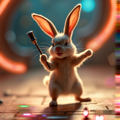 Get Ready for Magic! This Cartoon Bunny is About to Amaze!