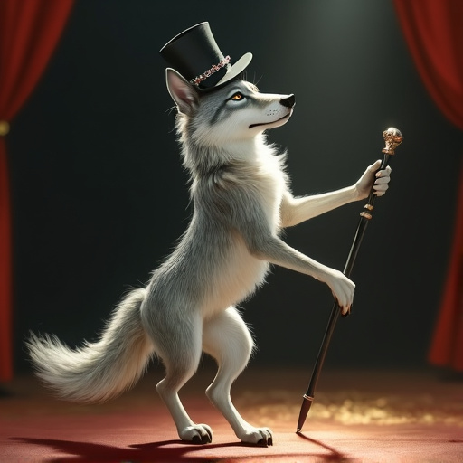 A Wolf in a Top Hat Steals the Show!