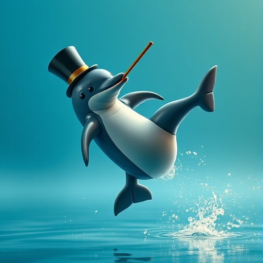 Top Hat Dolphin Takes a Splashing Leap!