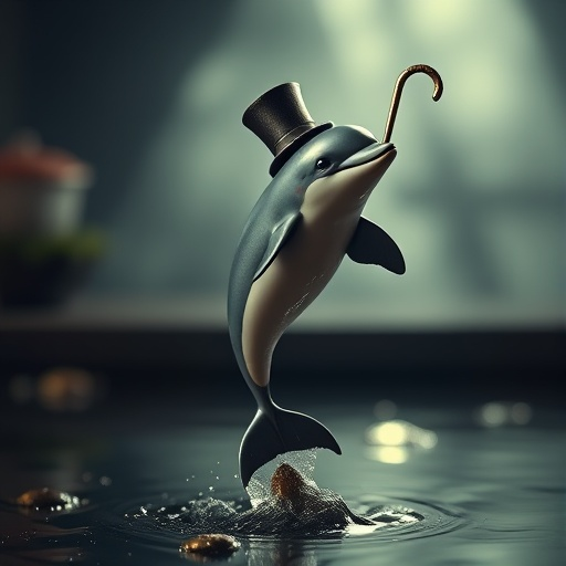 Dapper Dolphin Does a Dive!