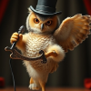 image from /images/topics/tiny-characters/flux-schnell/flux-schnell-tiny-characters-owl-a.png