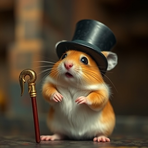 Tiny Gentleman: Hamster in a Top Hat Steals the Show