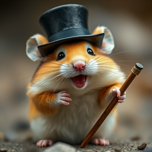 Top Hat and a Stick: This Hamster’s Got Style!