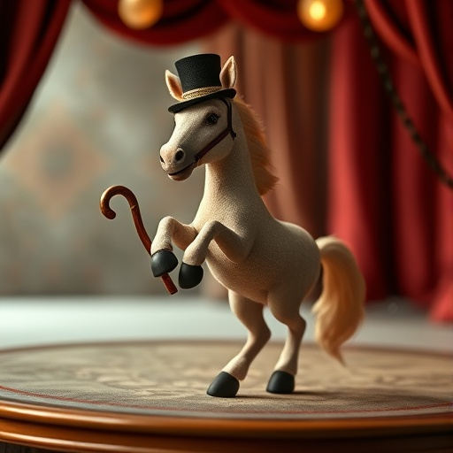 A White Horse in a Top Hat Steals the Show