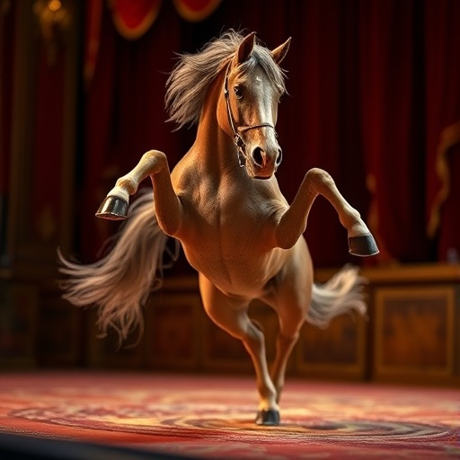 A Horse Takes Flight on Stage