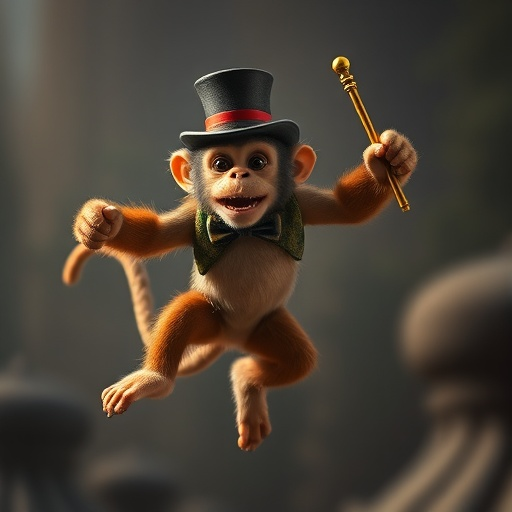 Monkey Business: A Whimsical Jump for Joy