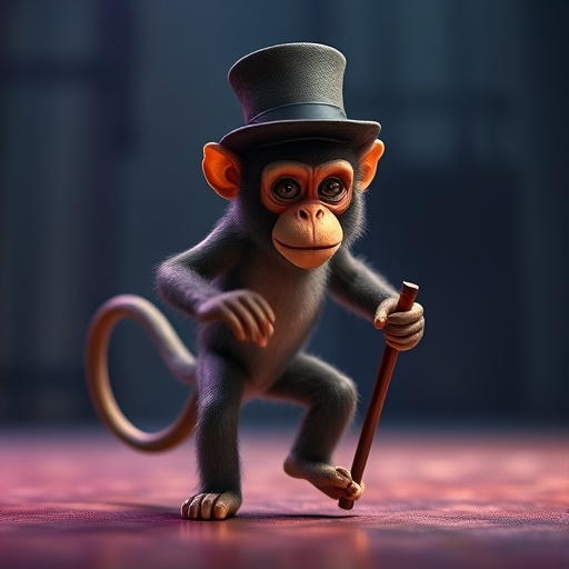 Top Hat and a Stick: This Monkey’s Got Style!