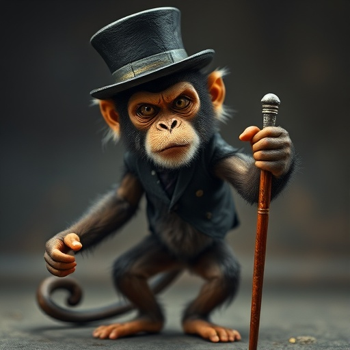 Chimp in a Suit: A Playful Twist on Tradition