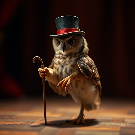 A Dapper Owl with a Touch of Mystery