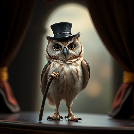 A Dapper Owl with a Touch of Whimsy