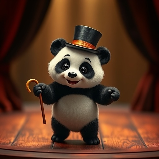 Top Hat Panda: A Whimsical Masterpiece