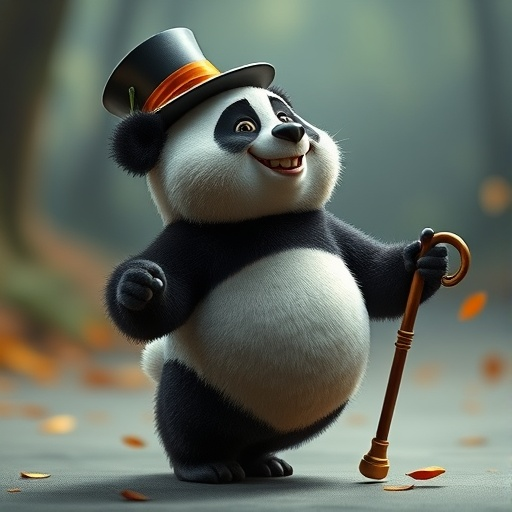 Top Hat Panda: A Whimsical Forest Adventure