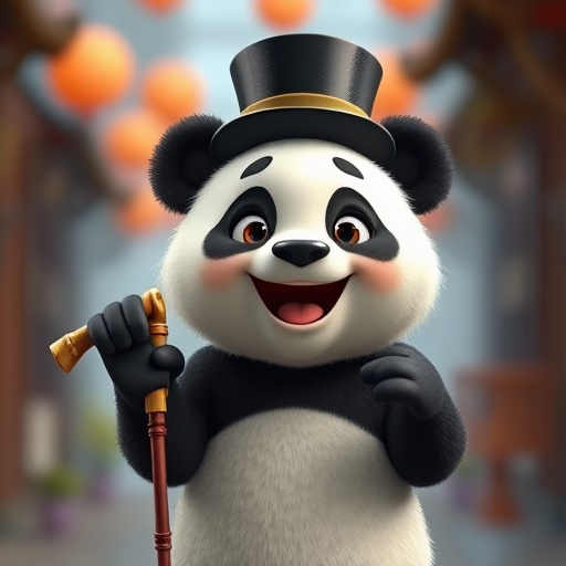 Top Hat Panda: A Whimsical Charm