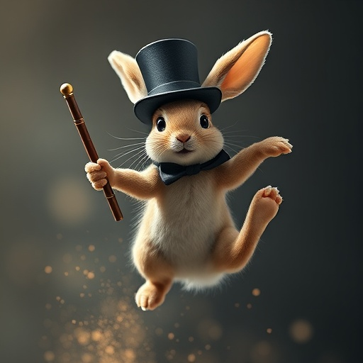 Top Hat Bunny Ready to Amaze!