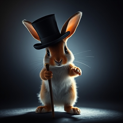 A Dapper Rabbit in the Shadows