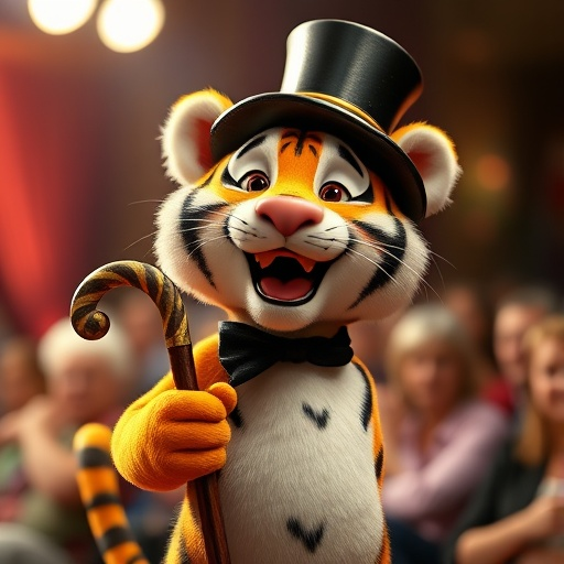 Top Hat Tiger: A Whimsical Portrait of Playfulness