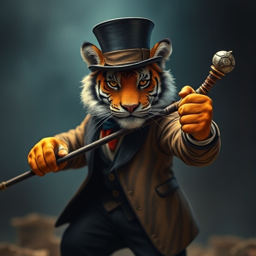 The Dapper Tiger: A Whimsical Tale of Power and Elegance