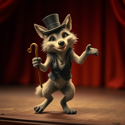 A Wolf in a Top Hat: Playful Charm on Stage