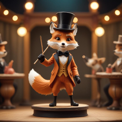 A Fox in a Tuxedo Takes the Stage