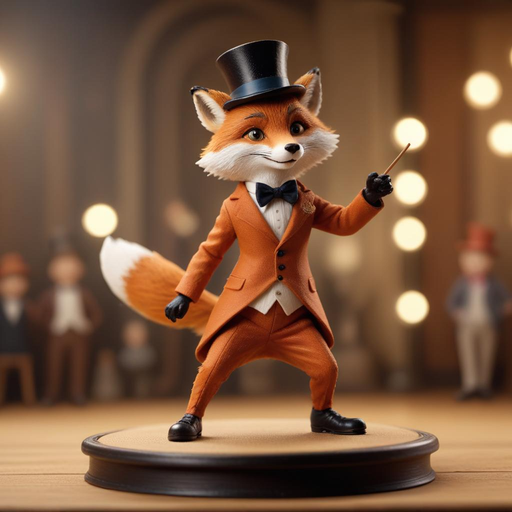 A Fox in a Tuxedo Takes the Stage