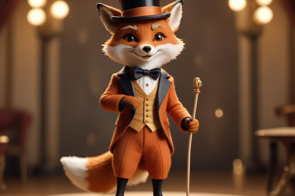 image from Tiny Characters: A Fox's Tap Dance Extravaganza with Freepik