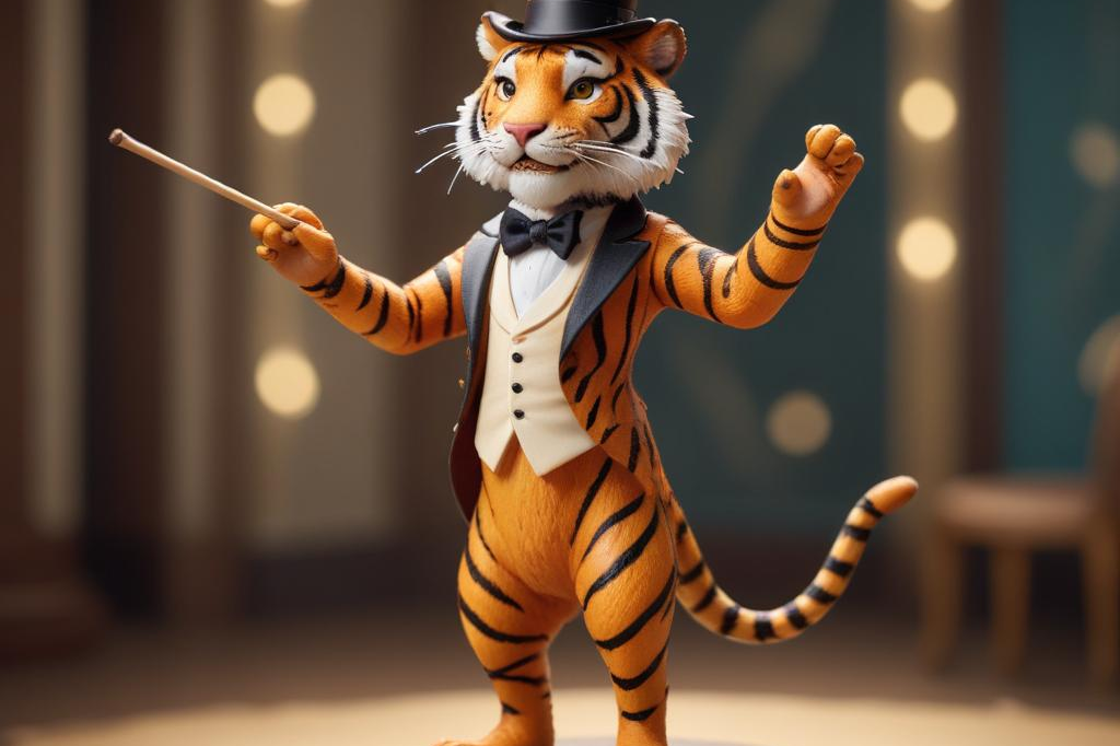 image from Tiny Tiger: A Miniature Masterpiece of Tap Dancing with Freepik