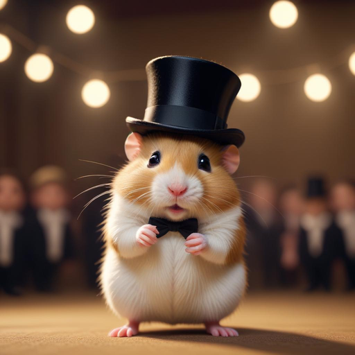 Tiny Gentleman Steals the Show with a Top Hat and Bowtie