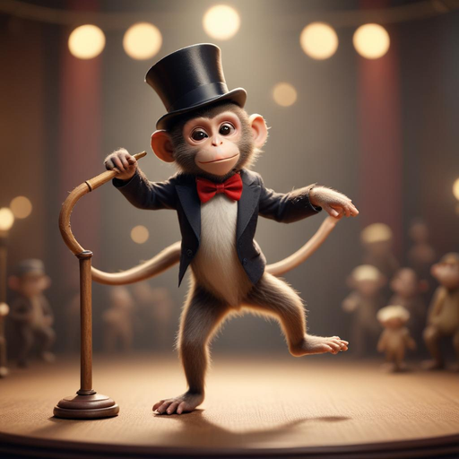 Tuxedoed Monkey Steals the Show with Hilarious Performance