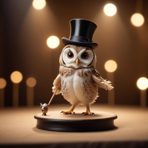 A Dapper Owl Takes the Stage