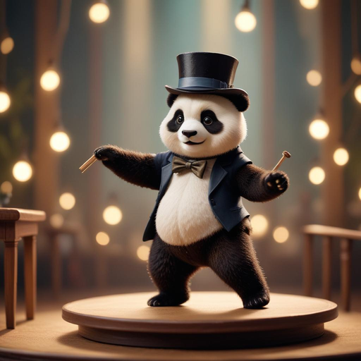 Panda in a Tuxedo Steals the Show!