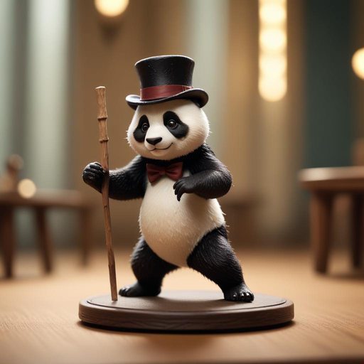 A Dapper Panda Takes Center Stage