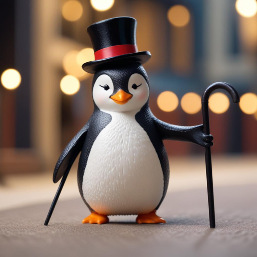 A Penguin’s Playful Gaze: Whimsy and Charm in a Single Shot