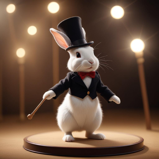 A Dapper Rabbit Takes the Stage